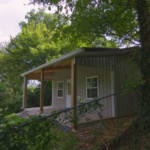 White Construction - small post frame shed - outside corner