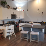 White Construction - post frame home finishing - open kitchen